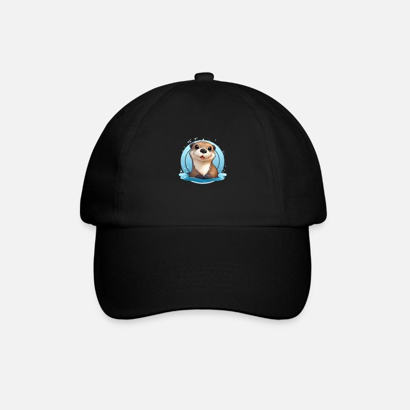 Otter - Baseballkappe - Schwarz/Schwarz