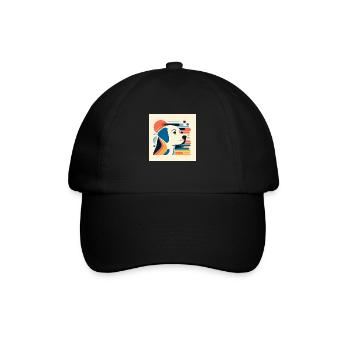Labrador Risography Vector Styles - Baseball Cap - black/black - Front