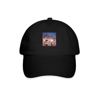 Mountains4ever - Baseballkappe - Schwarz/Schwarz - Vorne