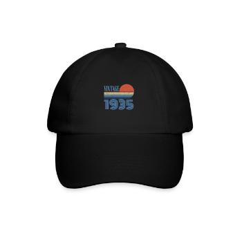 Vintage 1935 - Baseball Cap - black/black - Front