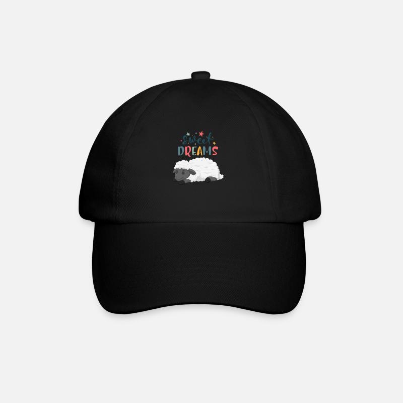 Sleeping Sheep - Baseball Cap - black/black