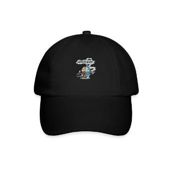 Augur sagt Nein - Baseballkappe - Schwarz/Schwarz - Vorne