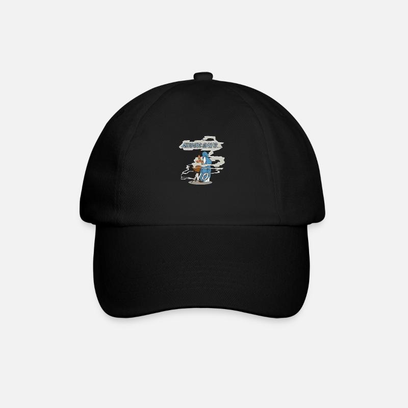Augur Say's No - Baseballkappe - Schwarz/Schwarz