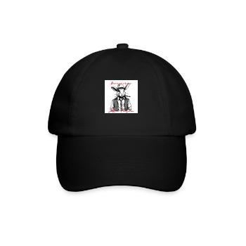 Hase John Porno - Baseballkappe - Schwarz/Schwarz - Vorne