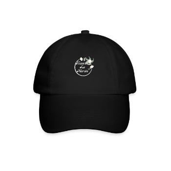 Team de La mariée floral blanche-idée cadeau Evjf - Casquette classique - noir/noir - Devant