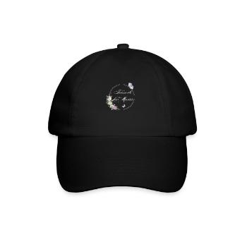 Team der Braut Schmetterling - Junggesellinnenabschied Geschenkidee - Baseballkappe - Schwarz/Schwarz - Vorne