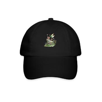 Fantaisie Fée Magie Conte de Fées Fille Nature Été - Casquette classique - noir/noir - Devant