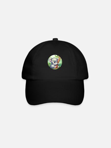 Koala heureux Koala Ours Koala - Casquette classique - noir/noir
