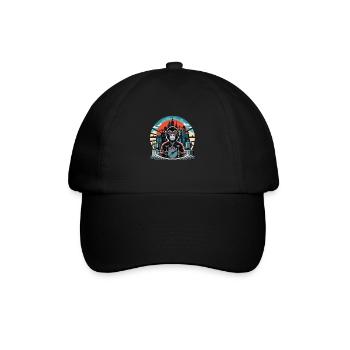 Retro Industry Groove: The Monkey on the Drums - Baseball Cap - black/black - Front