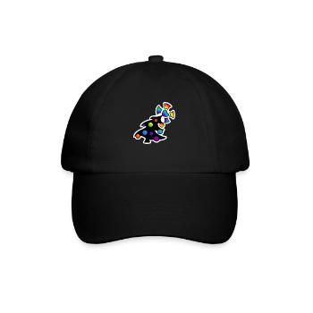 Weihnachtsbaum Christbaum : Sticky Queer Pride - Baseballkappe - Schwarz/Schwarz - Vorne