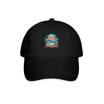 Summerbeach - Baseballkappe - Schwarz/Schwarz - Vorne