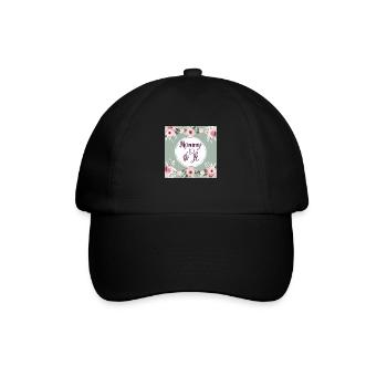 Mommy to be - Baseballkappe - Schwarz/Schwarz - Vorne