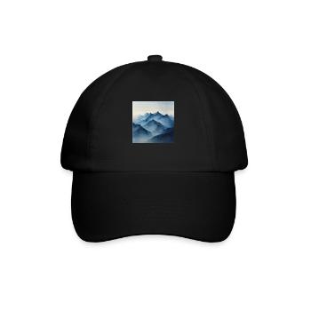 Poster Canvas Mountain 20 - Baseballkappe - Schwarz/Schwarz - Vorne
