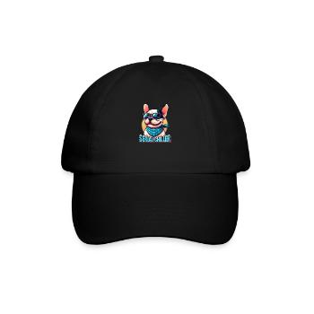 French Bulldog 2 - Baseballkappe - Schwarz/Schwarz - Vorne
