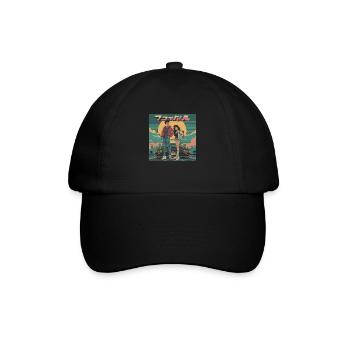 Anime Teens Années 80 Calmant Impression de mode de haute qualité - Casquette classique - noir/noir - Devant
