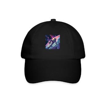 Années 80 Anime Guy Calmant Impression de mode de haute qualité - Casquette classique - noir/noir - Devant