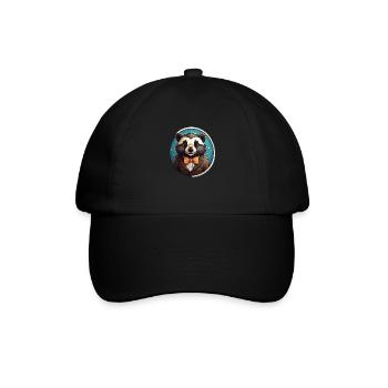 Funny Panda Bear - Baseball Cap - black/black - Front