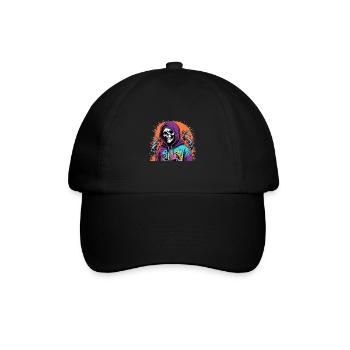 Cool Skelet Skull - Baseball Cap - black/black - Front