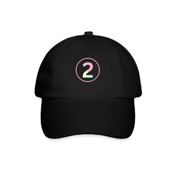 Pastel "Two" 2 - ApriNoeScor - Baseball Cap - black/black - Front
