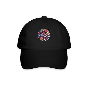 Couronne de tulipe colorée - Casquette classique - noir/noir - Devant