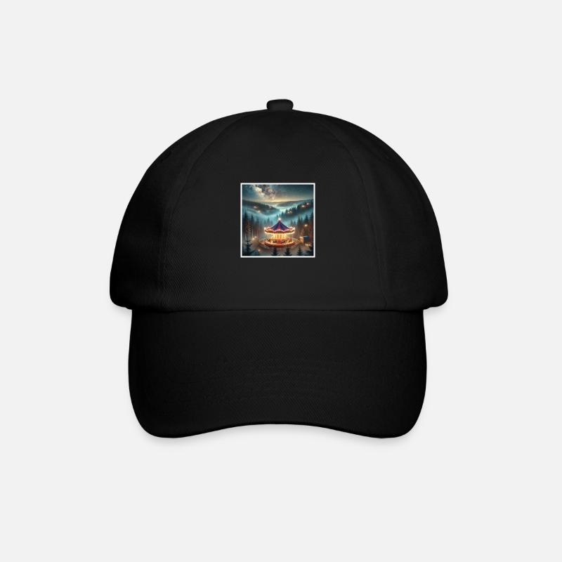 Gedankenkarussell - Baseballkappe - Schwarz/Schwarz