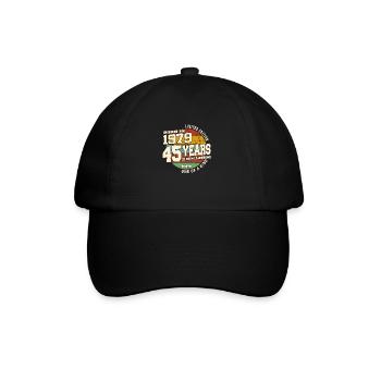 1979 Vintage Retro Classique 45 ans - Casquette classique - noir/noir - Devant