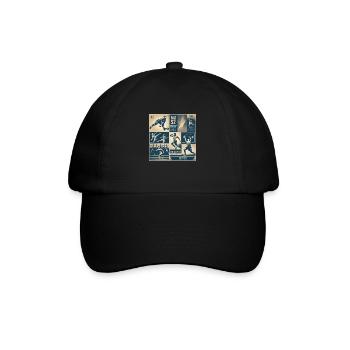 80´s Sports Athletics - Baseballkappe - Schwarz/Schwarz - Vorne