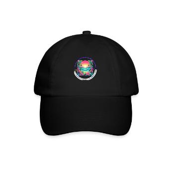Urlaub ohne WLAN - Baseballkappe - Schwarz/Schwarz - Vorne