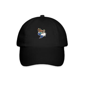 Tropische Vibes - Baseballkappe - Schwarz/Schwarz - Vorne