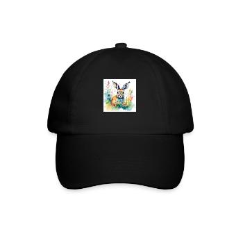 Bunny coloured - Baseball Cap - black/black - Front