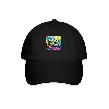 Chameleon coloured - Baseball Cap - black/black - Front