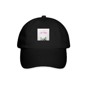 CATS DAY HAPPY INTERNATIONAL - Baseball Cap - black/black - Front