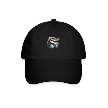 Sauvage en colère animal pugnace combatif crocodile - Casquette classique - noir/noir - Devant