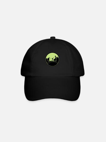 Montagnes Nature - Casquette classique - noir/noir