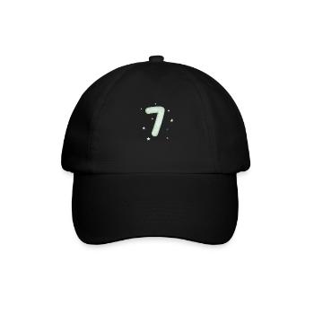7e anniversaire watercolor étoile - Casquette classique - noir/noir - Devant