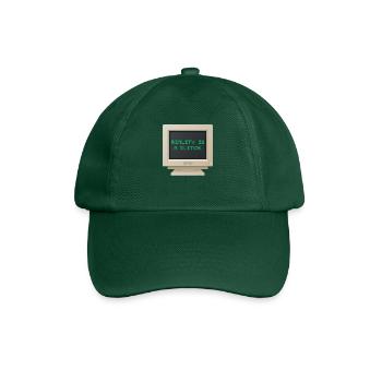CRT Design - Reality is a glitch - Baseball Cap - bottle green - Front