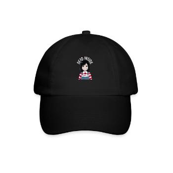 Dead inside Little Girl - Baseballkappe - Schwarz/Schwarz - Vorne