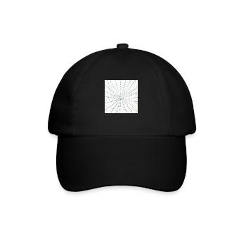 Conception de toile d’araignée - Casquette classique - noir/noir - Devant