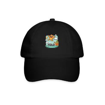 Design "Leap of Joy" YOLO - Baseball Cap - black/black - Front
