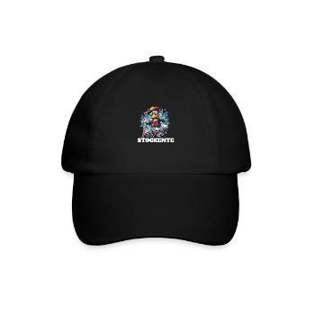 Stockente lustige Ente - Baseballkappe - Schwarz/Schwarz - Vorne