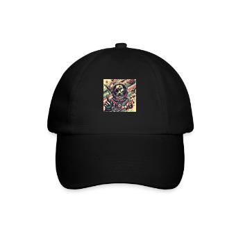 Retro Space Traveler - Baseball Cap - black/black - Front