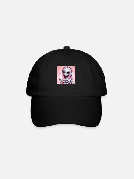 Alien en paix - Casquette classique - noir/noir