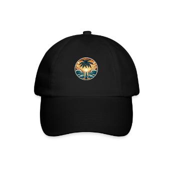 Surfer Logo - Baseballkappe - Schwarz/Schwarz - Vorne