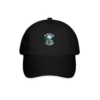 je peux pas j'ai canoe - Casquette classique - noir/noir - Devant