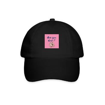 "How You Doin'? Fun and Bold Design" - Baseball Cap - black/black - Front