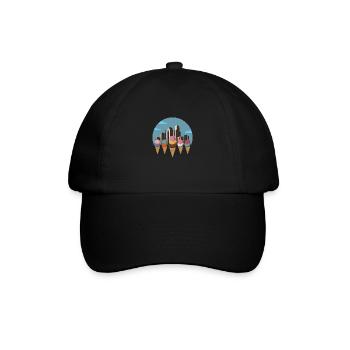 Ville de la crème glacée - Casquette classique - noir/noir - Devant