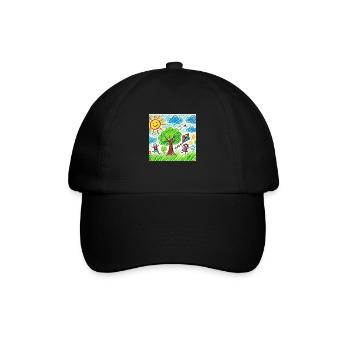 Summer T-Shirt - Baseball Cap - black/black - Front