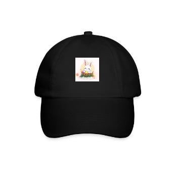 Osterglück - Baseballkappe - Schwarz/Schwarz - Vorne