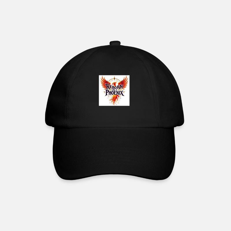 Renaître comme un phénix - Casquette classique - noir/noir