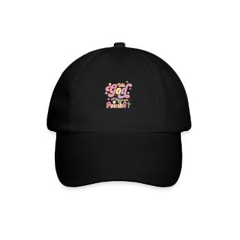 Everything is possible with God - Baseball Cap - black/black - Front